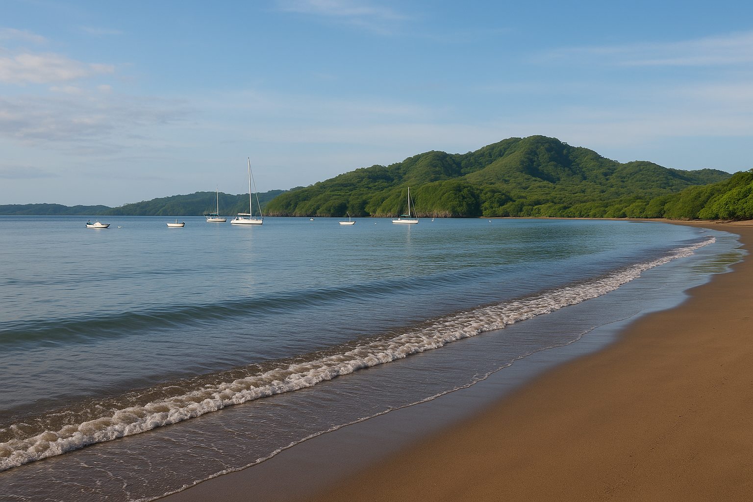 Calm waters at Playa Potrero