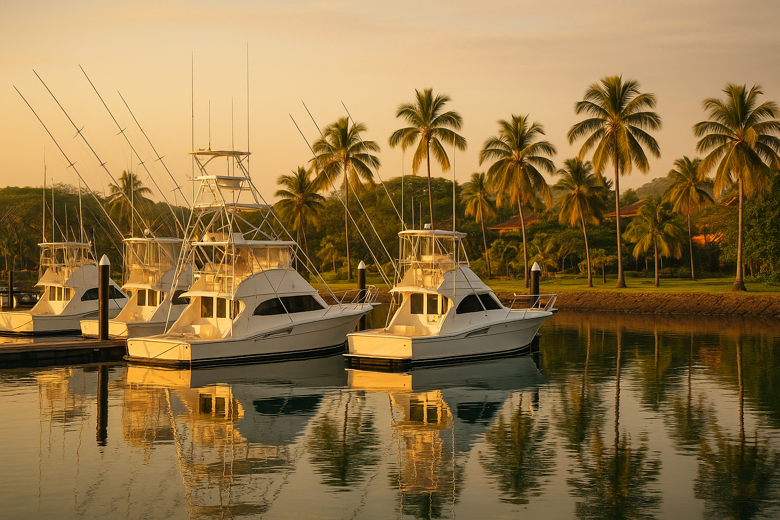 Flamingo Marina at sunrise