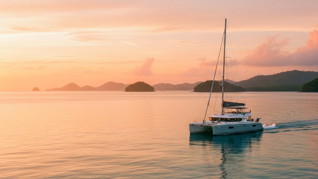 Family Week day 5 - Sunset catamaran
