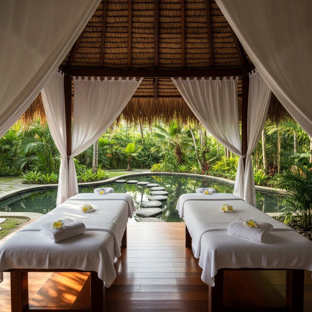 Costa Rica luxury villa beachfront spa couples massage palapa