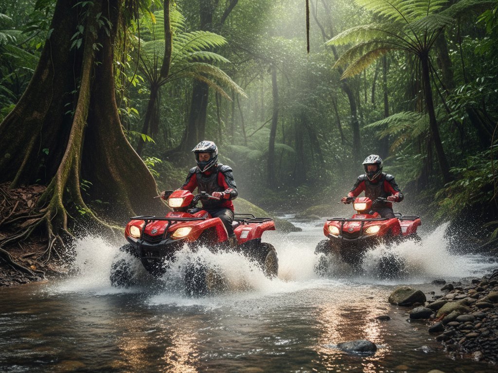 ATV waterfall adventure
