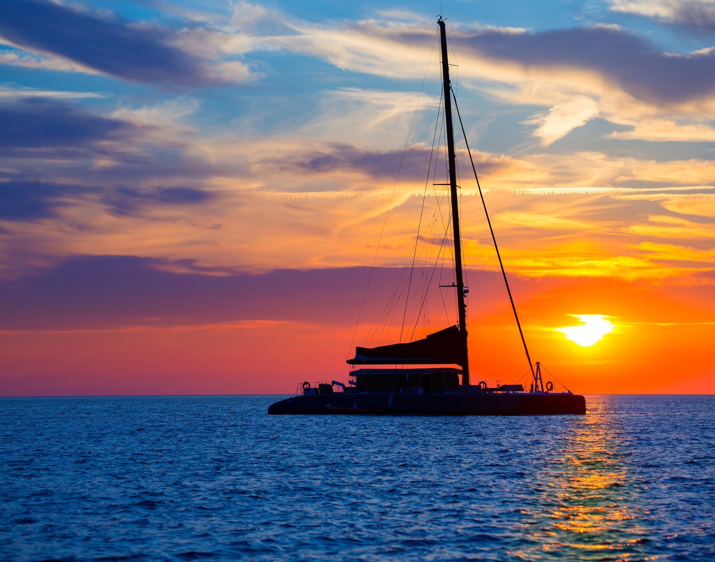 Sunset catamaran cruise